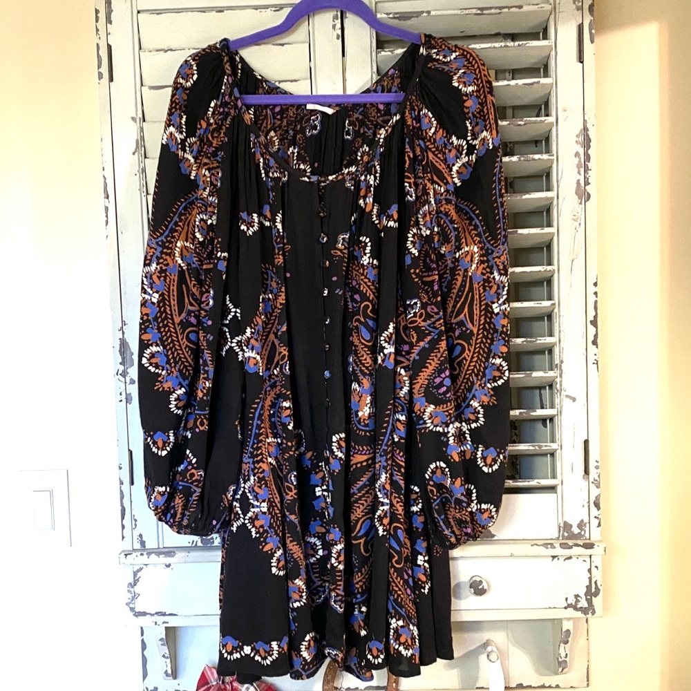 Free People Flowing Mini Dress